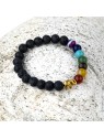 7 chakras and lava stone bracelet