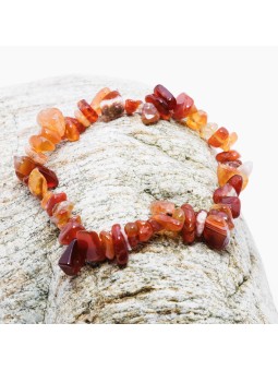 Rote Achat-Chips-Armband: Leidenschaft, Vitalität und Schutz