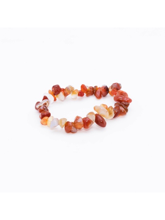 Bracelet Chips Red Agate: Passion, Vitality and Protection