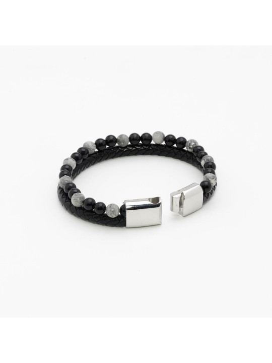 Discover our Bracelets in Onyx and Jasper Gray