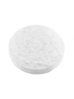 Recharging plates in white selenite of Morocco