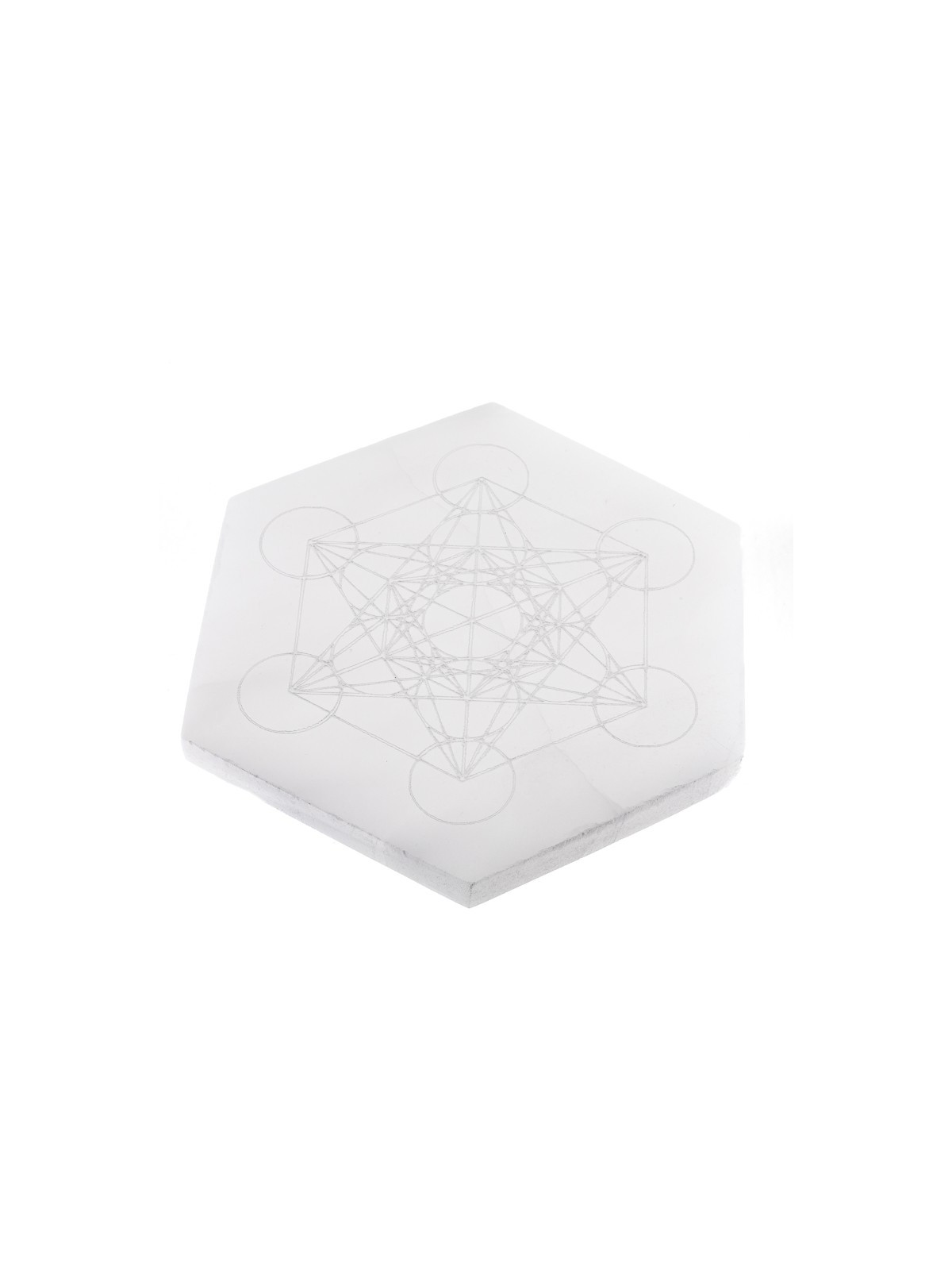 Recharging plates in white selenite of Morocco