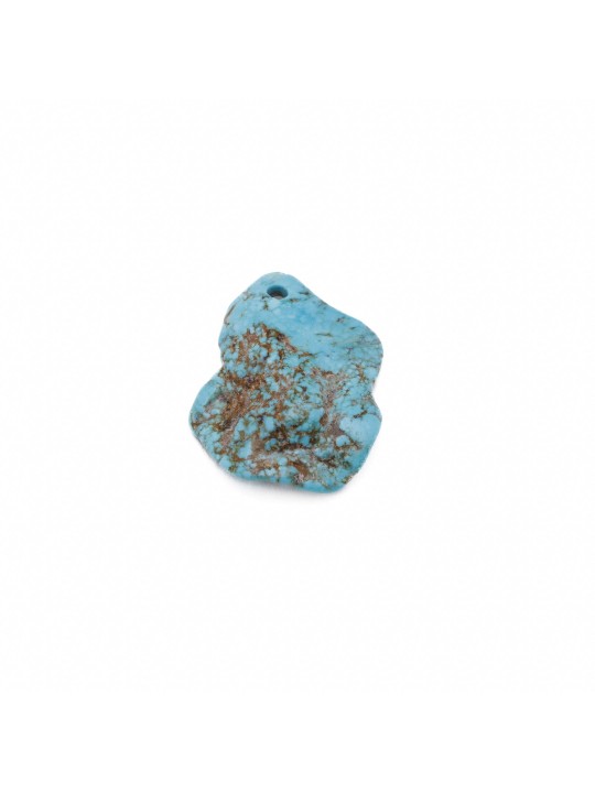 Raw turquoise pendants