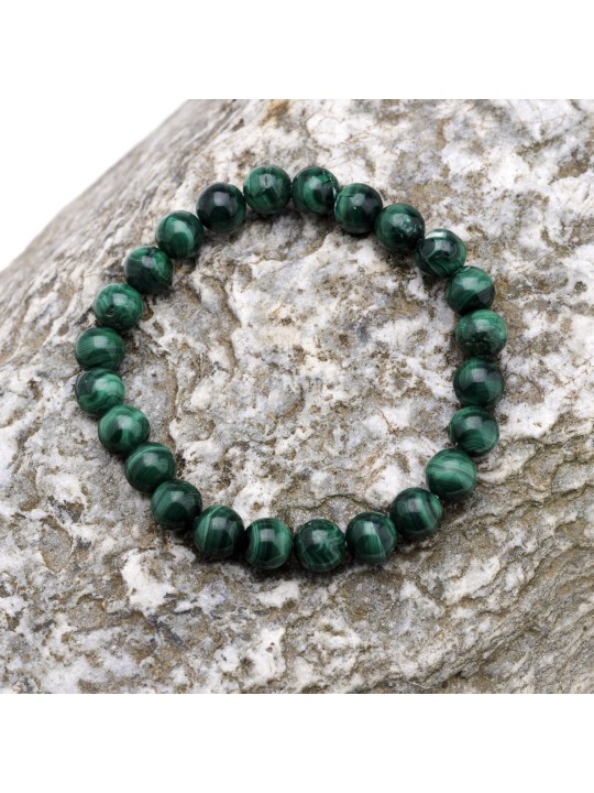 Bracelet in malachite: power, protection and abundance