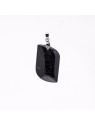 S-shaped pendant in black tourmaline