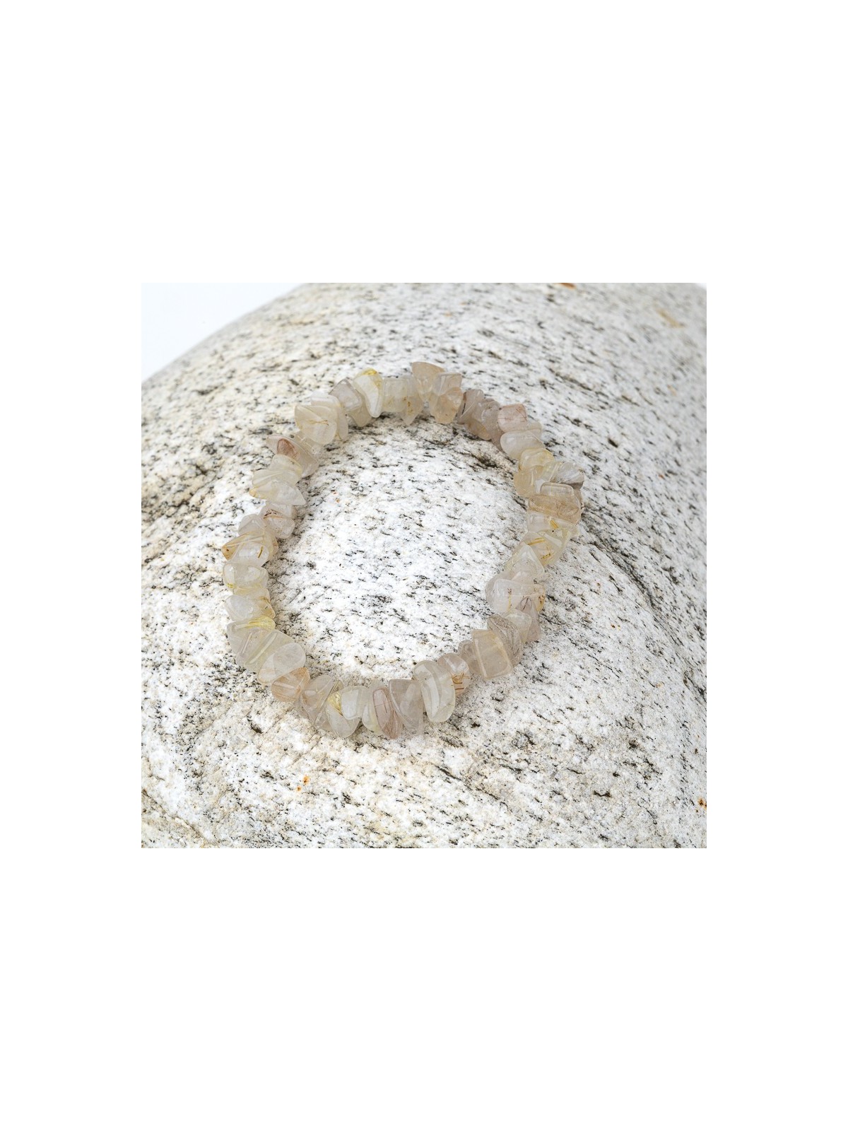 Rutilated quartz bracelet: Amplifies your energy