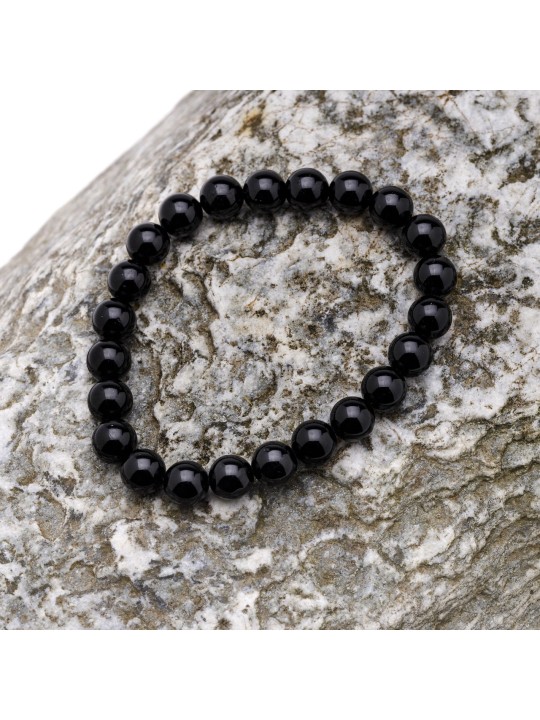 Bracelet in black tourmaline