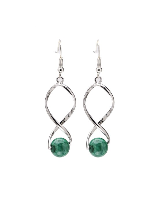 Malachite earrings: power, protection and abundance