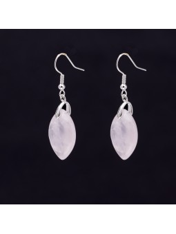 Découvrez nos boucles d'oreilles de quartz rose