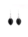 Earrings in black tourmaline