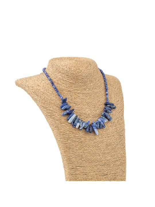 Blue Sodalite Chips Necklace | Natural stone