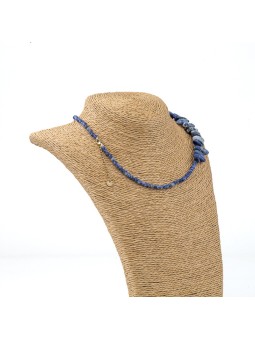 Collar de chips de sodalita azul | Piedra natural