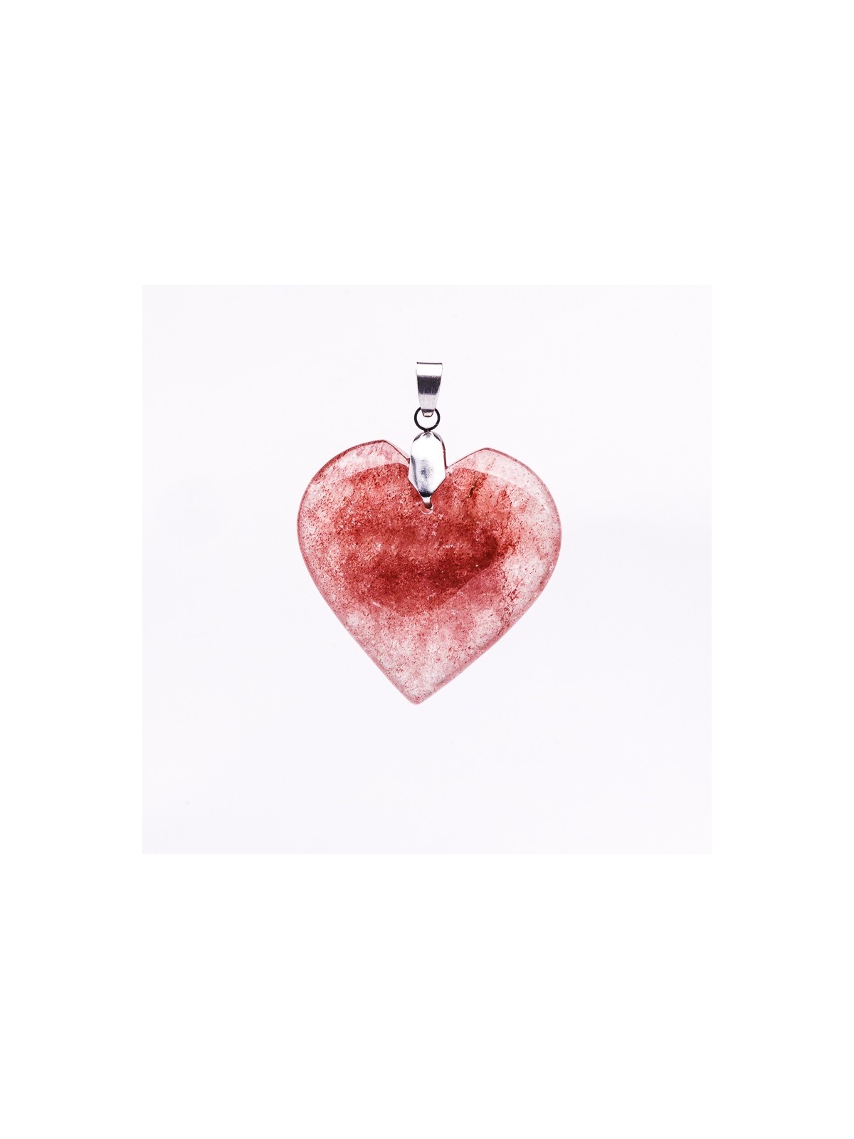 Découvrez nos pendentifs de quartz à la fraise