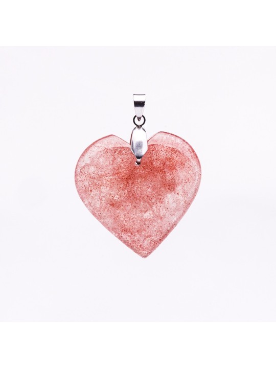 Découvrez nos pendentifs de quartz à la fraise