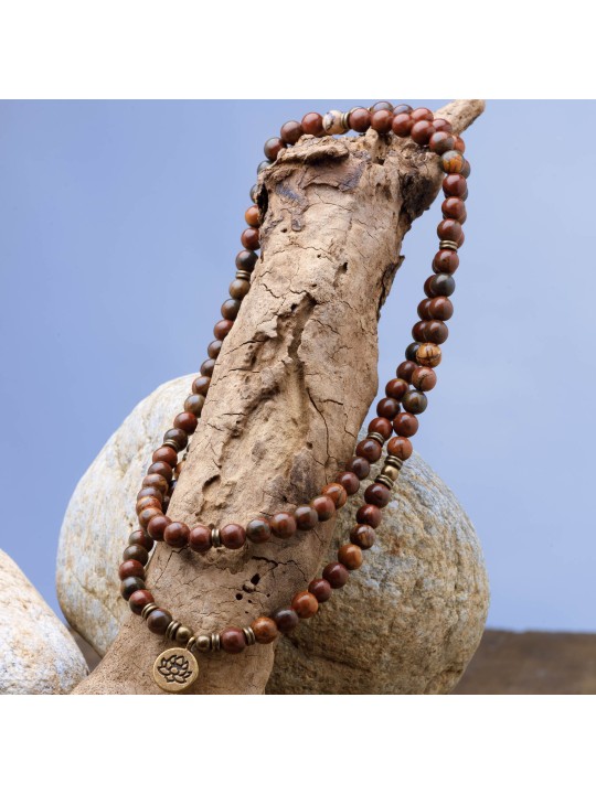 Discover our Japa Mala in Picasso Jasper