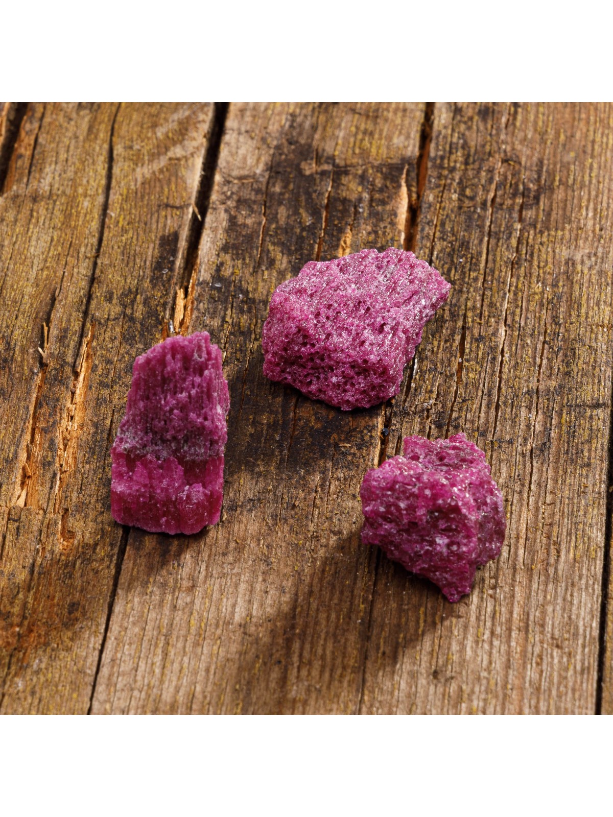 Rough ruby corundum