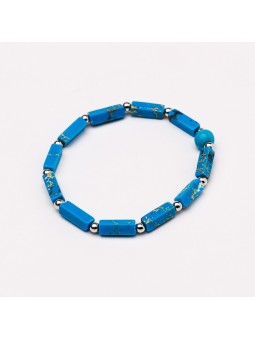 Braccialetti diverse forme in Howlith tinta