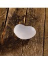 HEART IN SELENITE 'SATINED'