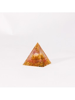 Pyramid Ordinite avec quartz rose