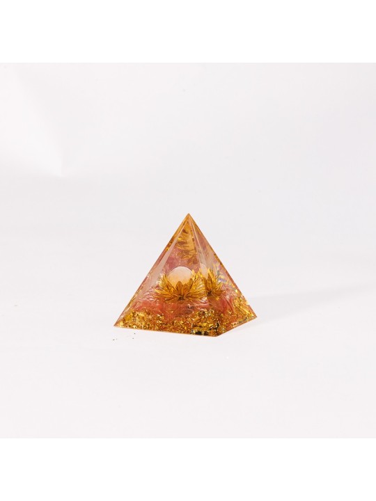 Pyramid Ordinite avec quartz rose