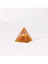 Piramide Orgonite con quarzo rosa