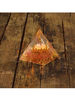 Pyramid Ordinite avec quartz rose