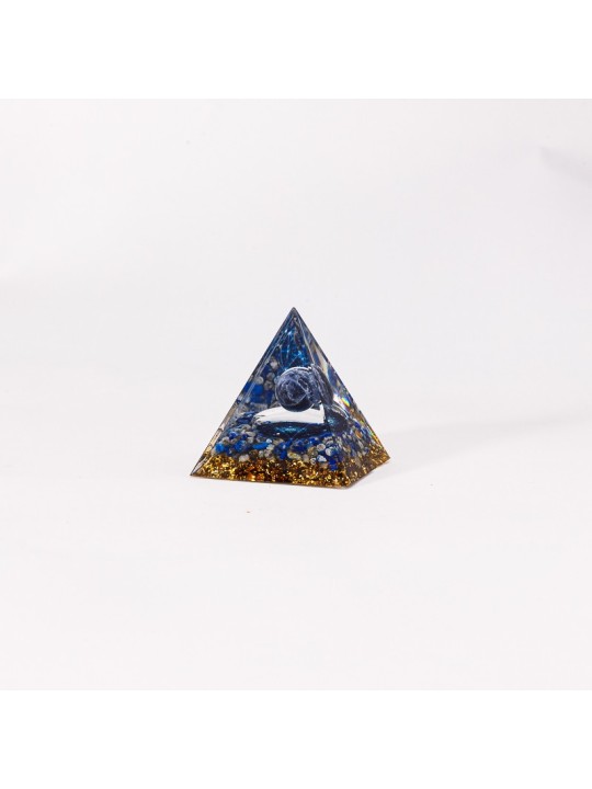 Pyramid organize with lapis lazuli