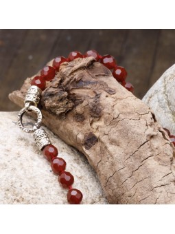 Halskette in Karneol-Schneidschmuck