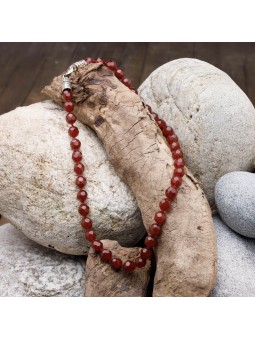 Necklace in Carnelian Cutting Jewelry