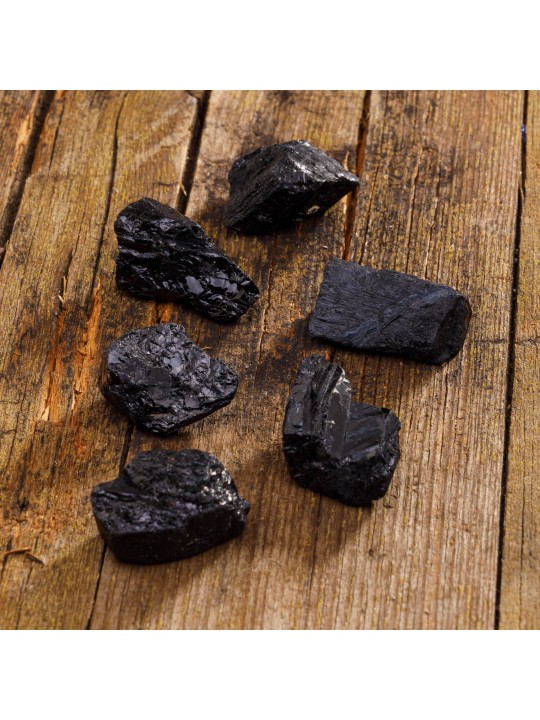 Raw black tourmaline