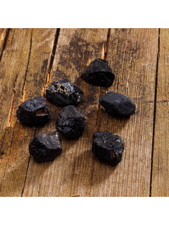 Raw black tourmaline