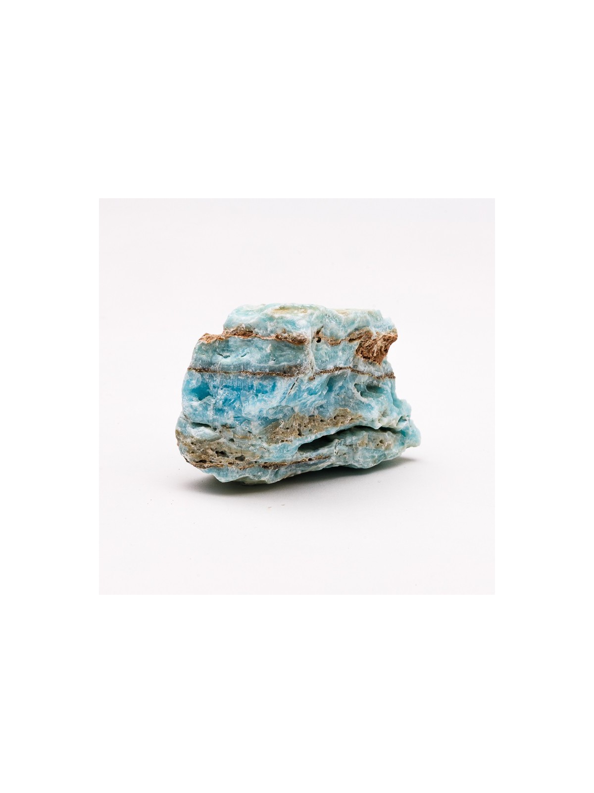 Aragonita azul cruda