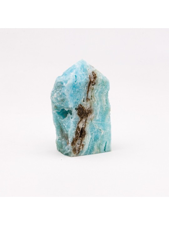Aragonita azul cruda
