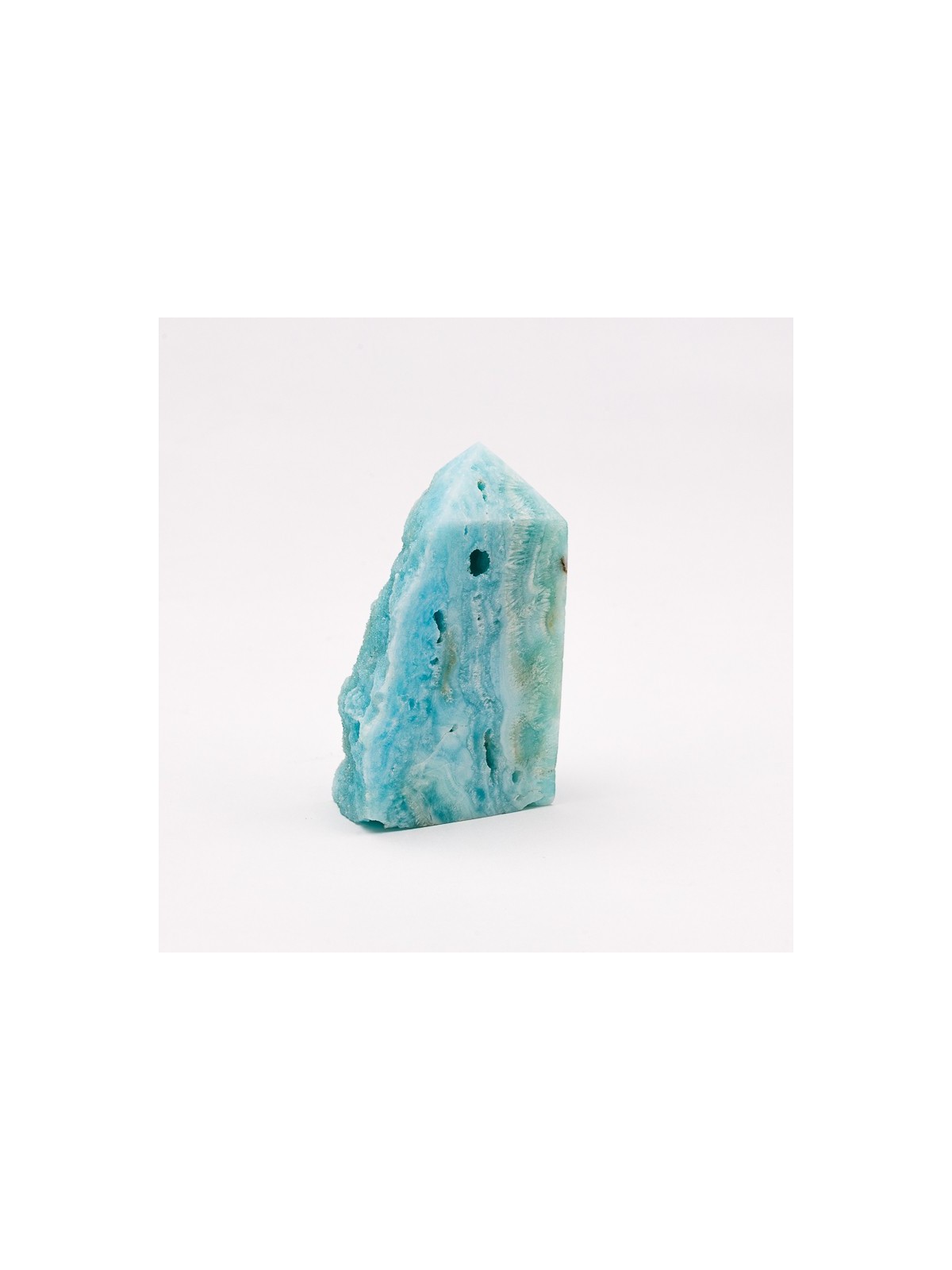 Aragonita azul cruda