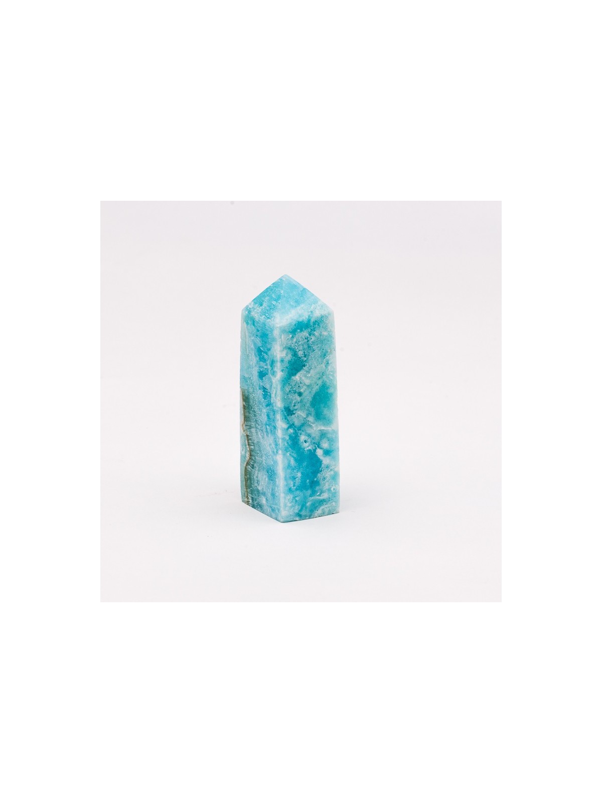 Aragonita azul cruda