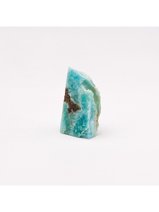 Aragonita azul cruda