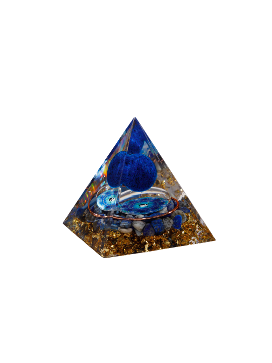 Piramide Orgonite con lapislazzuli