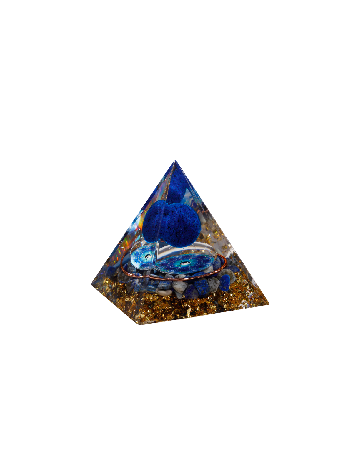 Pyramid organize with lapis lazuli