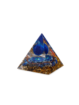 Piramide Orgonite con lapislazzuli