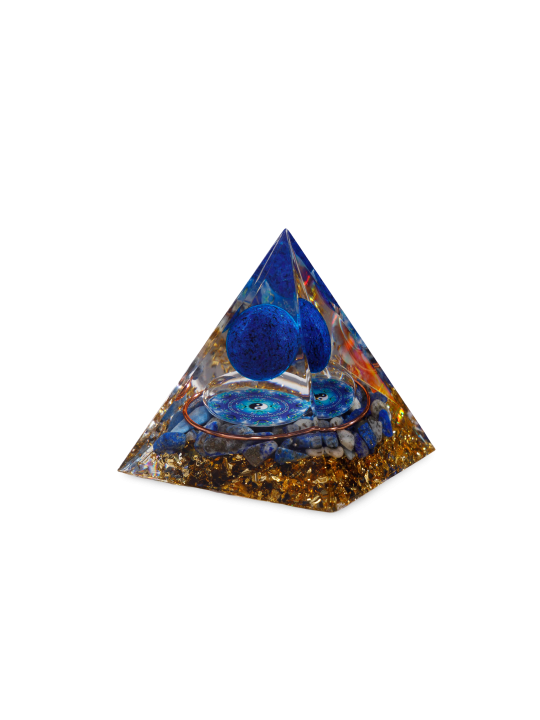 Pyramid organize with lapis lazuli