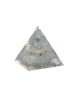 Piramide Orgonite con Cristallo di Rocca