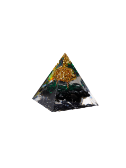 Piramid Orgonite mit schwarzem Oxydiana