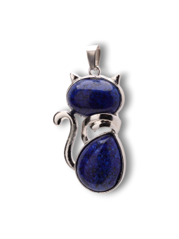 Colgante de gato en Lapis Lazuli