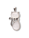 Rocca crystal cat pendant