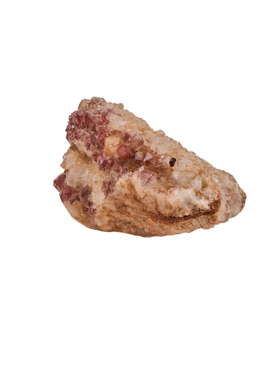 Druze dans quartz hématoïde