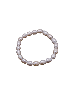 Pulseras en perlas de los ríos