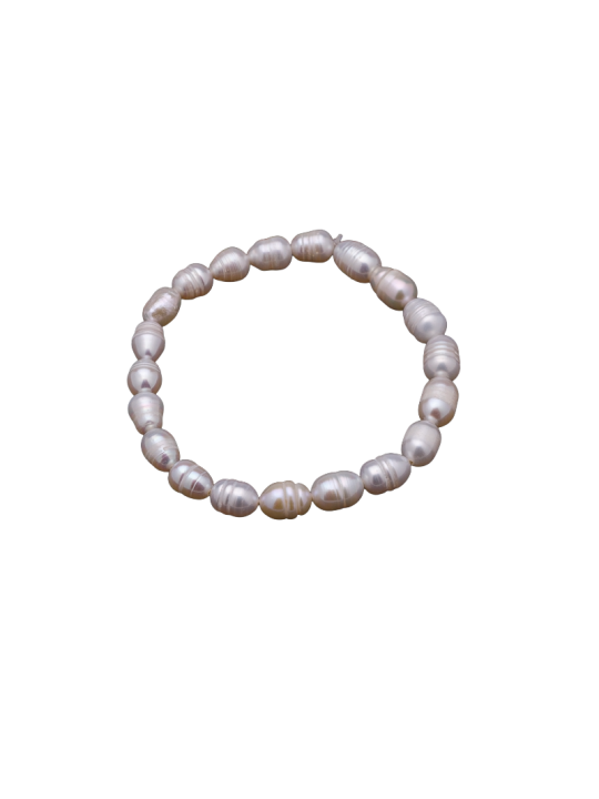 Pulseras en perlas de los ríos