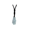 Raw aquamarine pendant