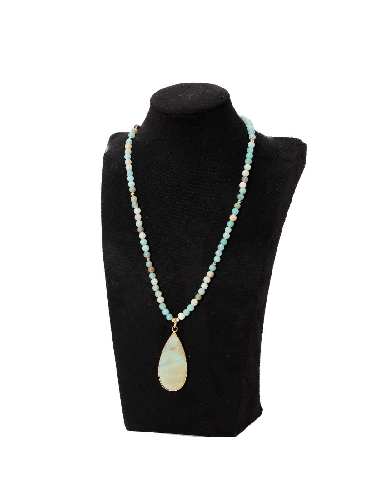 Halskette mit Anhänger in Amazonite