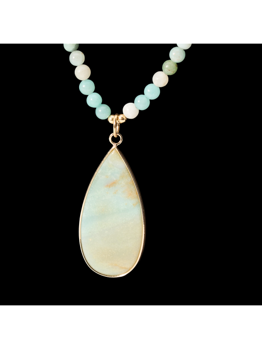 Collana con ciondolo in Amazzonite